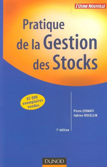 Couverture du livre « Pratique de la gestion des stocks - 7eme edition (7e édition) » de Zermati/Mocellin aux éditions Dunod