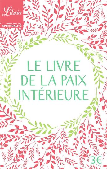 Couverture du livre « Le livre de la paix intérieure » de Briere Yveline aux éditions J'ai Lu