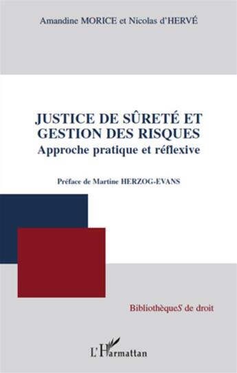 Couverture du livre « Justice de sûreté et gestion des risques ; approche pratique et réflexive » de Amandine Morice et Nicolas D'Herve aux éditions L'harmattan