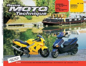 Couverture du livre « Rmt 115.2 yamaha yp 125r mbk yp 125r honda vfr 800fi » de Etai aux éditions Etai