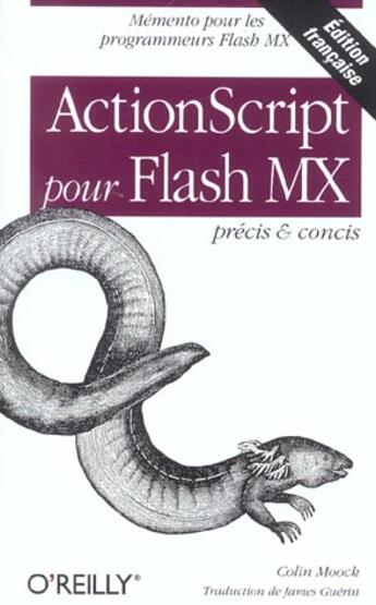 Couverture du livre « Actionscript Pour Flash Mx » de Colin Moock aux éditions O Reilly France