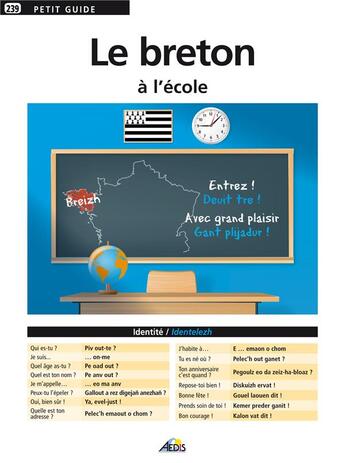 Couverture du livre « Le Breton A L'Ecole » de  aux éditions Aedis