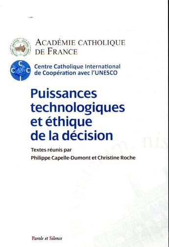 Couverture du livre « Puissances technologique et éthique de la finitude humaine » de  aux éditions Parole Et Silence