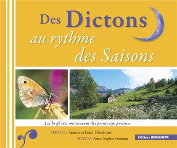 Couverture du livre « Dictons Au Rythme Des Saisons » de Simonet Debaisieux aux éditions Debaisieux