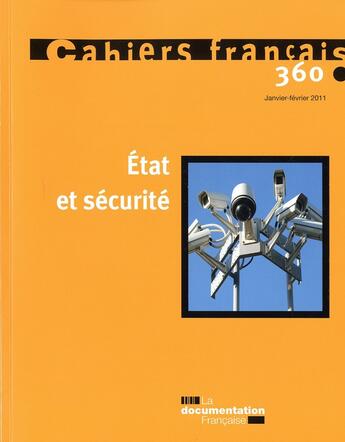 Couverture du livre « État et sécurité » de  aux éditions Documentation Francaise