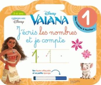 Couverture du livre « Vaiana j'ecris les nombres et je compte (3-6 ans) » de  aux éditions Hachette Education