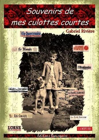 Couverture du livre « Souvenirs de mes culottes courtes » de Gabriel Riviere aux éditions Beaurepaire