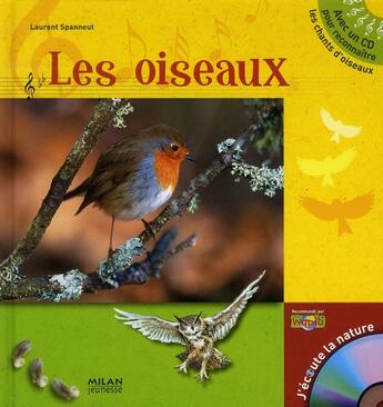 Couverture du livre « Les oiseaux » de Catherine Fichaux aux éditions Milan