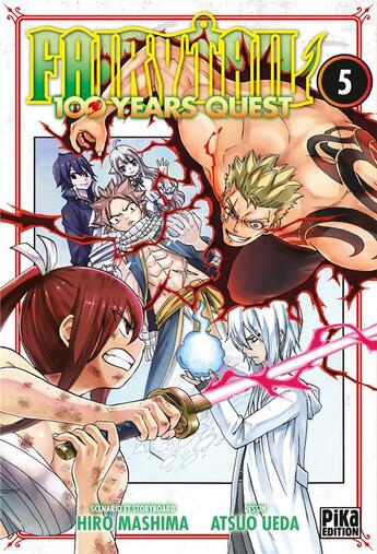 Couverture du livre « Fairy Tail - 100 years quest Tome 5 » de Hiro Mashima et Atsuo Ueda aux éditions Pika