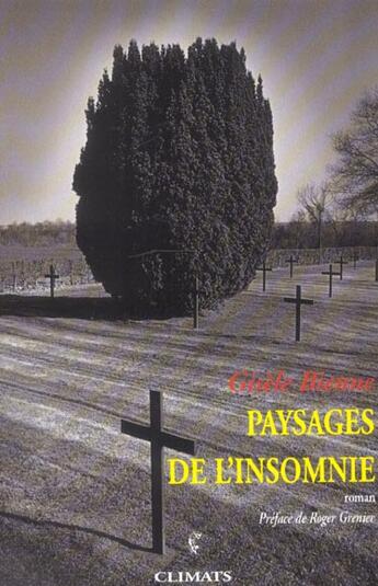 Couverture du livre « Paysages de l'insomnie » de Gisele Bienne aux éditions Climats