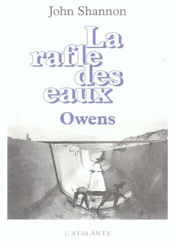 Couverture du livre « La rafle des eaux owens » de Shannon John aux éditions L'atalante