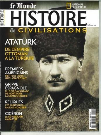 Couverture du livre « Histoire & civilisations n 45 ataturk - decembre 2018 » de  aux éditions Malesherbes