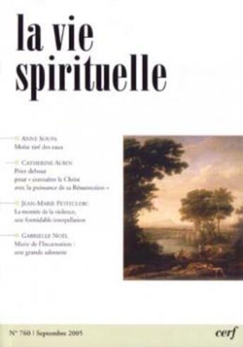 Couverture du livre « La vie spirituelle n 760 » de  aux éditions Cerf