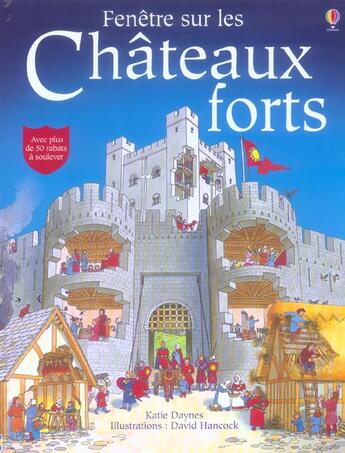 Couverture du livre « Fenetre sur - les chateaux forts » de Daynes/Hancock aux éditions Usborne