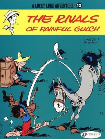 Couverture du livre « Lucky Luke t.12 ; the rivals of Painful Gulch » de Rene Goscinny et Morris aux éditions Cinebook