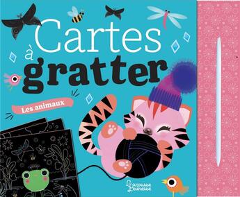 Couverture du livre « Cartes à gratter ; les animaux » de Marie-Rose Boisson aux éditions Larousse