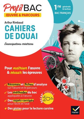 Couverture du livre « Profil - rimbaud, les cahiers de douai (bac de francais 2024) - analyse de l'oeuvre et du parcours a » de Florian Pennanech aux éditions Hatier