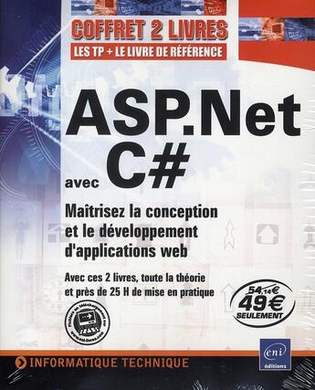 Couverture du livre « ASP.net avec c# ; maîtrisez la conception et le développement d'applications web » de Gurerin B-A aux éditions Eni