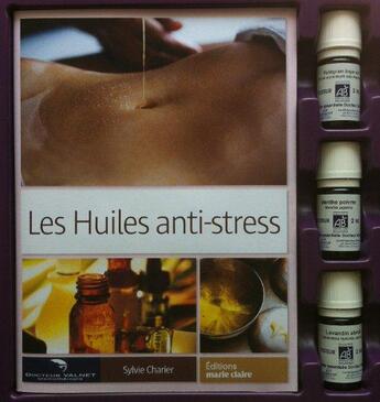 Couverture du livre « Huiles anti stress ; coffret » de  aux éditions Marie-claire