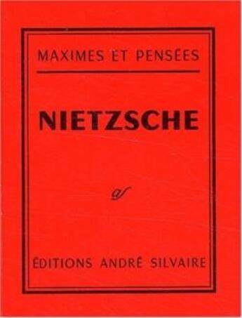 Couverture du livre « Maximes et pensées » de Friedrich Nietzsche aux éditions Rocher