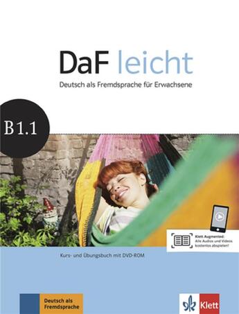 Couverture du livre « Daf leicht ; B1.1 ; allemand ; livre + cahier + DVD-rom » de  aux éditions La Maison Des Langues