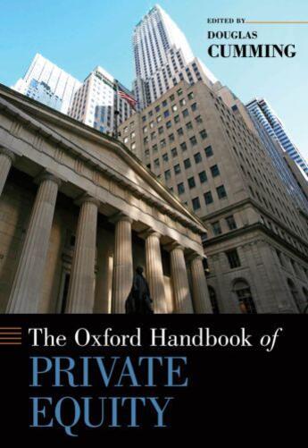 Couverture du livre « The oxford handbook of private equity » de Douglas Cumming aux éditions Editions Racine