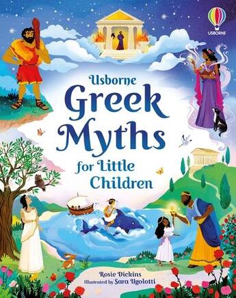 Couverture du livre « Greek myths for little children » de Rosie Dickins et Sara Ugolotti aux éditions Usborne