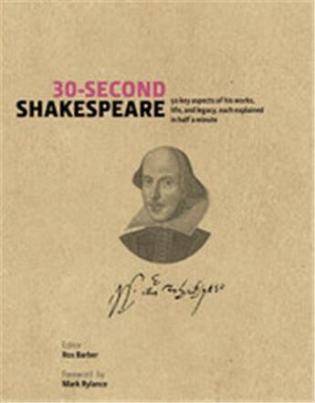 Couverture du livre « 30 second shakespeare (hardback) » de Ros Barber aux éditions Ivy Press