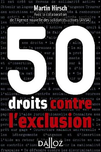 Couverture du livre « 50 droits contre l'exclusion » de Martin Hirsch aux éditions Dalloz