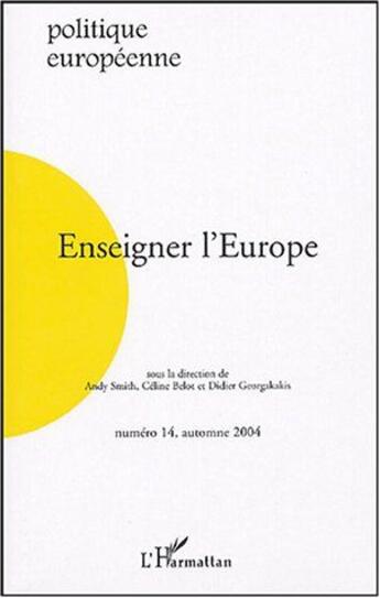 Couverture du livre « Enseigner l'Europe » de  aux éditions L'harmattan