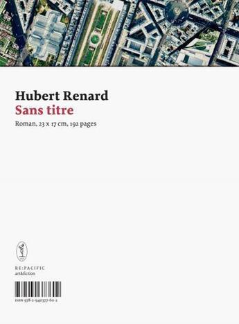Couverture du livre « Sans titre » de Hubert Renard aux éditions Art Et Fiction
