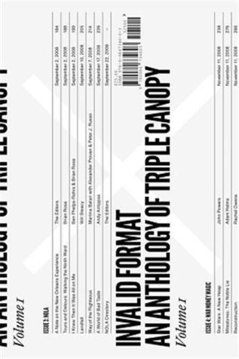 Couverture du livre « Invalid format: an anthology of triple canopy » de  aux éditions Dap Artbook