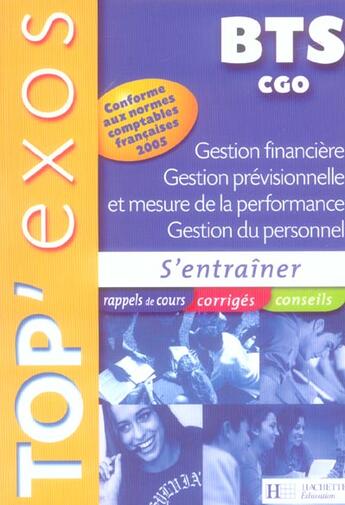 Couverture du livre « Gestion fin., gestion previs. et mesure de la perf. » de Patricia Charpentier et Daniel Sopel et Michel Coucoureux aux éditions Hachette Education