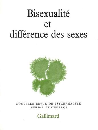 Couverture du livre « Bisexualité et différences des sexes » de  aux éditions Gallimard