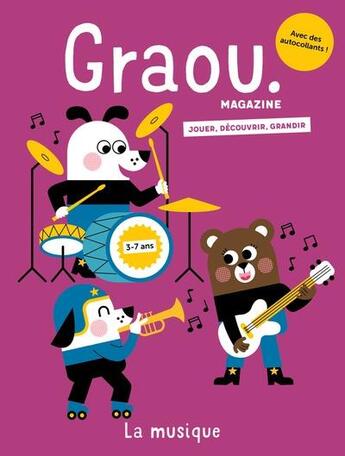 Couverture du livre « Magazine graou n 40 la musique - fev/mars 2024 » de Offredo/Constancien aux éditions Maison Georges