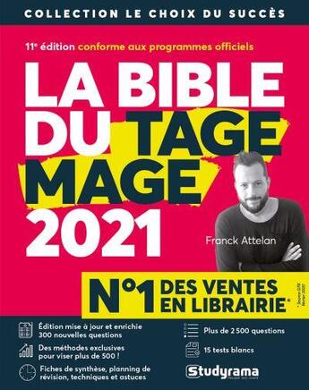 Couverture du livre « La bible du tage mage (édition 2021) » de Attelan Franck aux éditions Studyrama