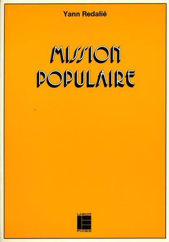 Couverture du livre « Mission populaire lab » de  aux éditions Labor Et Fides