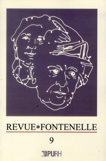 Couverture du livre « Revue Fontenelle, n° 9/2011 » de Claudine Poulouin aux éditions Pu De Rouen