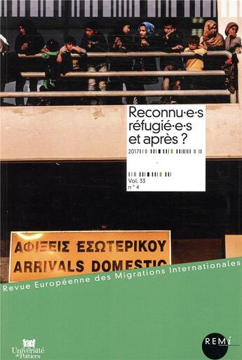 Couverture du livre « Reconnu.e.s réfugié.e.s et après ? » de  aux éditions Universite De Poitiers