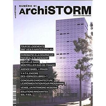 Couverture du livre « Archistorm n 91 - juillet/aout 2018 » de  aux éditions Archistorm