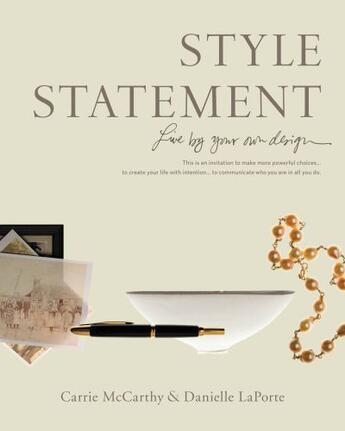 Couverture du livre « Style Statement » de Mccarthy Carrie aux éditions Little Brown And Company