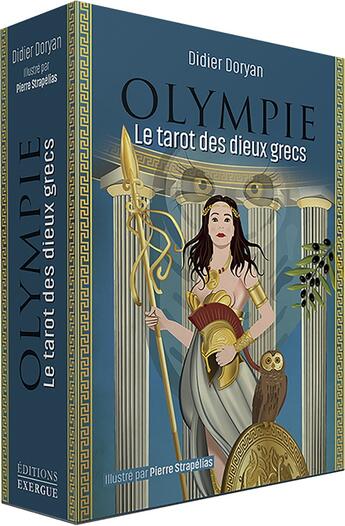 Couverture du livre « Coffret Olympie : le tarot des dieux grecs » de Didier Doryan et Pierre Strapelias aux éditions Exergue