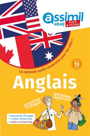 Couverture du livre « Methode anglais jeunesse 13+ » de Nolwena Monnier aux éditions Assimil