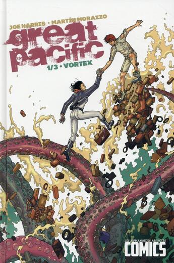 Couverture du livre « Great Pacific t.1 ; vortex » de Joe Harris et Martin Morazzo aux éditions Humanoides Associes