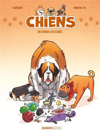 Couverture du livre « Les chiens en bande dessinée Tome 1 » de Christian Cazenove et Manon Ita aux éditions Bamboo