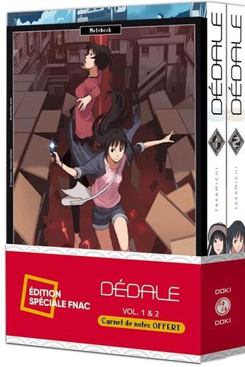 Couverture du livre « Dedale - pack special vol. 01 et 02 + carnet de notes offert » de Takamichi aux éditions Bamboo