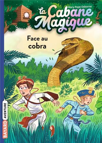 Couverture du livre « La cabane magique Tome 40 : face au cobra » de Mary Pope Osborne aux éditions Bayard Jeunesse