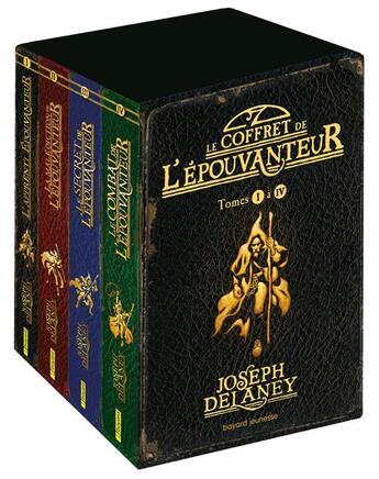 Couverture du livre « L'épouvanteur : coffret Tomes 1 à 4 » de Joseph Delaney aux éditions Bayard Jeunesse