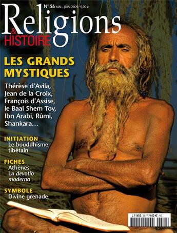 Couverture du livre « Religions et histoire N.26 ; les grands mystiques » de Religions Et Hstoire aux éditions Religions Et Histoire