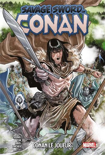 Couverture du livre « Savage sword of Conan Tome 2 : Conan le joueur » de Jim Zub et Meredith Finch et Roy Thomas aux éditions Panini